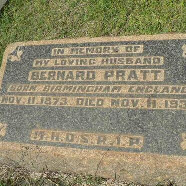 PRATT Bernard 1873-1932