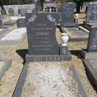 PREEZ Johan, du 1957-1984