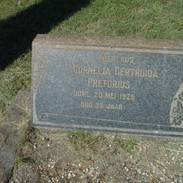 PRETORIUS Cornelia Gertruida -1925