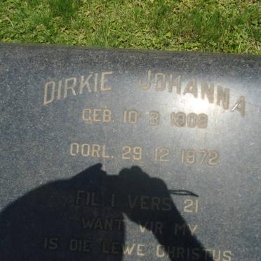 PRETORIUS Dirkie Johanna 1908-1972