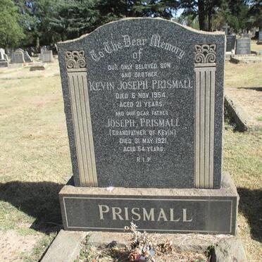 PRISMALL Kevin Joseph -1954 :: PRINSMALL Joseph -1921