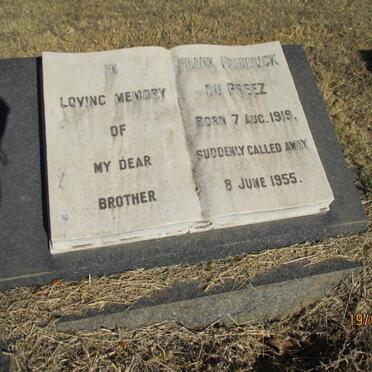 PREEZ Frank Frederick, du 1919-1955