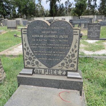 PREEZ Adriaan Johannes Jacob, du 1914-1954