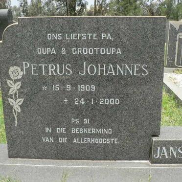 RENSBURG Petrus Johannes, Janse van 1909-2000 &amp; Anna M.S. 1909-1977