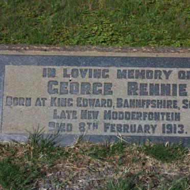 RENNIE George -1913