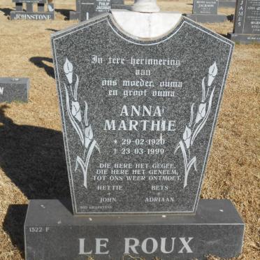 ROUX Anna Marthie, le 1920-1999