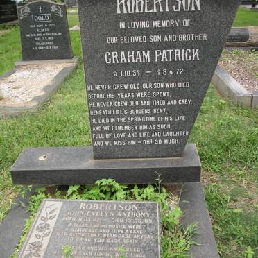 ROBERTSON Graham Patrick 1954-1972