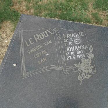 ROUX Frikkie, le 1910-1957 &amp; Johanna 1913-1965