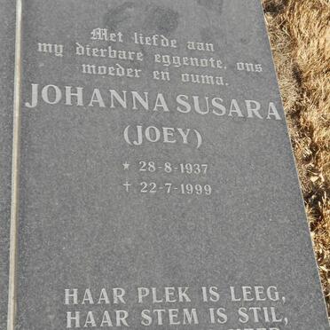ROUX Pieter Andries, le 1936-2007 &amp; Johanna Susara 1937-1999