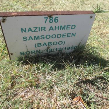 SAMSOODEEN Nazir Ahmed (Baboo) 1960 -