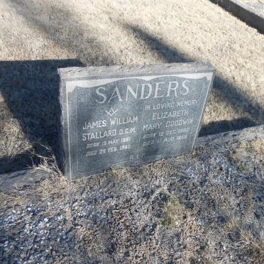 SANDERS James William Stallard 1881-1960 &amp; Elizabeth Mary Goodwin 1882-1958