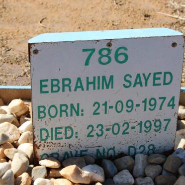 SAYED Ebrahim 1974-1997