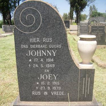 SCHOLTZ Johnny 1914-1949 &amp; Joey 1915-1973