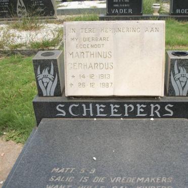 SCHEEPERS Marthinus Gerhardus 1913-1987