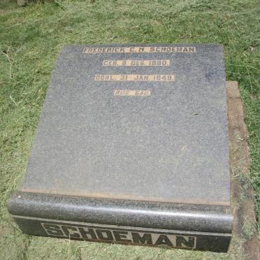 SCHOEMAN Frederick C.H. 1891-1949