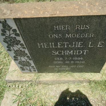 SCHMIDT Heiletjie L.E. 1884-1950