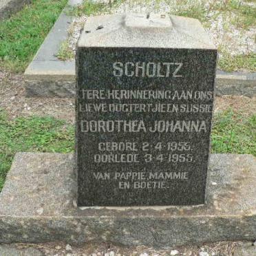 SCHOLTZ Dorothea Johanna 1955-1955