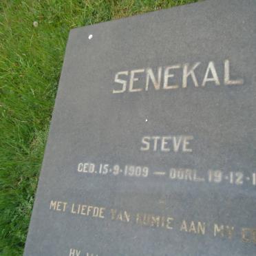 SENEKAL Steve 1909-1971