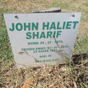 SHARIF John Haliet 1976-2011