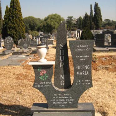 SHUPING Puleng Maria 1950-1996