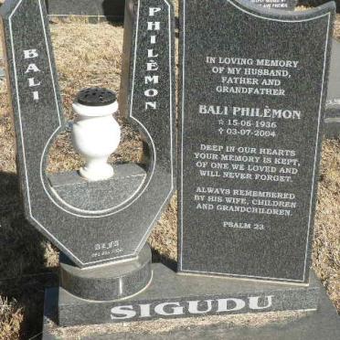 SIGUDU Bali Philemon 1936-2004