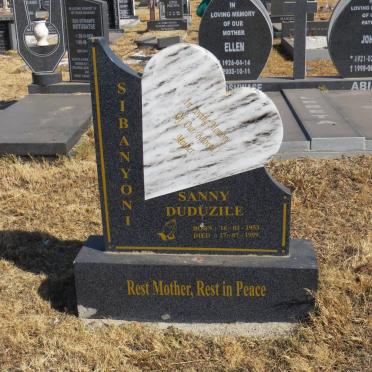 SIBANYONI Sanny Duduzile 1953-1999