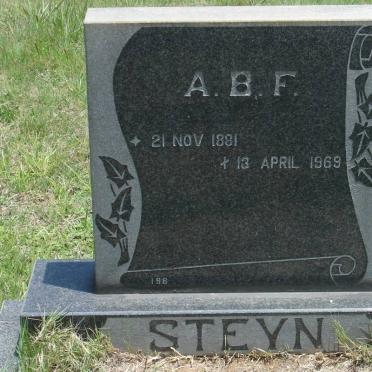 STEYN A.B.F. 1881-1969