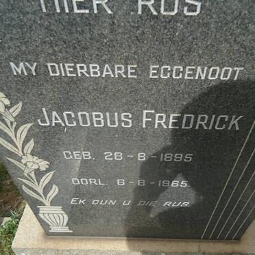 STADEN Jacobus Fredrick, van 1895-1965