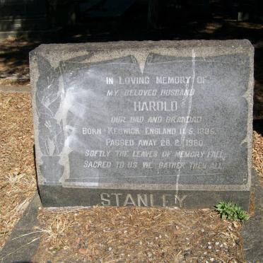 STANLEY Harold 1896-1960