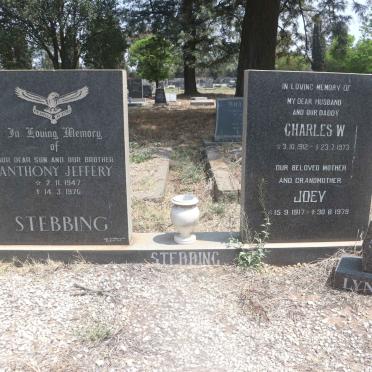 STEBBING Anthony Jeffery 1947-1970 :: STEBBING Charles W. 1912-1973 & Joey 1917-1979 :: STEBBING Lynette 1954-2001