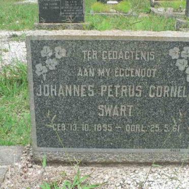 SWART Johannes Petrus Cornelis 1895-1961