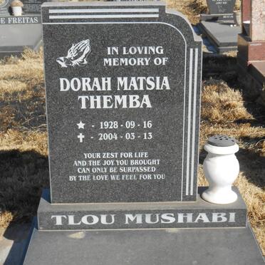 TLOU MUSHABI Dorah Matsia Themba 1928-2004