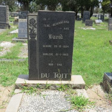 TOIT David, du 1934-1963