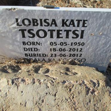 TSOTETSI Lobisa Kate 1950-2012