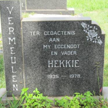 VERMEULEN Hekkie 1935-1978