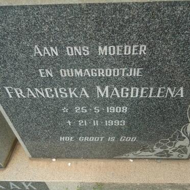VERMAAK Franciska Magdalena 1908-1993