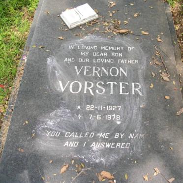 VORSTER Vernon 1927-1978