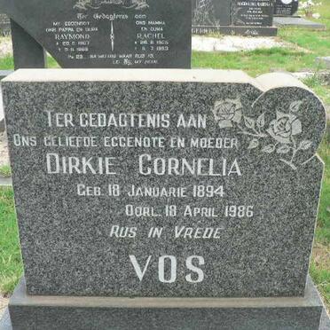 VOS Dirkie Cornelia 1894-1986