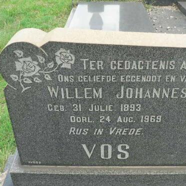 VOS Willem Johannes 1893-1969