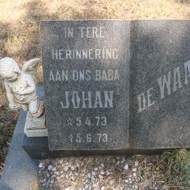 WAAL Johan, de -1973