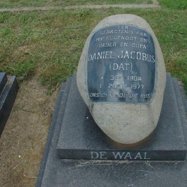 WAAL Daniel Jacobus, de 1904-1977