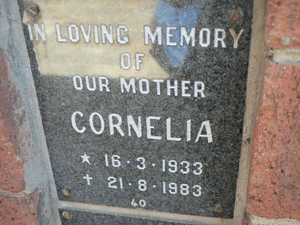 WATERSTON Cornelia 1933-1983