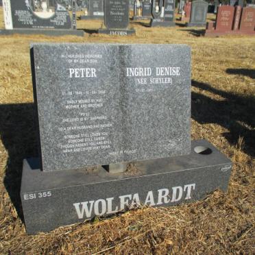 WOLFAARDT Peter 1948-2004 &amp; Ingrid Denise SCHYLER
