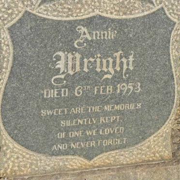 WRIGHT Annie -1953