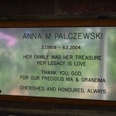 PALCZEWSKI Anna M. 1909-2004
