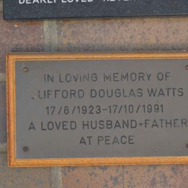 WATTS Clifford Douglas 1923-1991