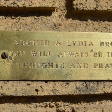 BROOKS Archie &amp; Lydia