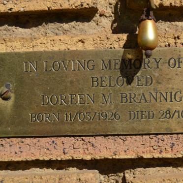 BRANNIGAN Doreen M. 1926-1988