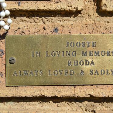 JOOSTE Rhoda