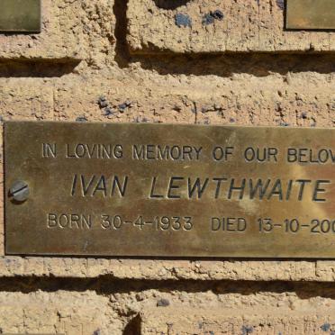 LEWTHWAITE Ivan 1933-2003